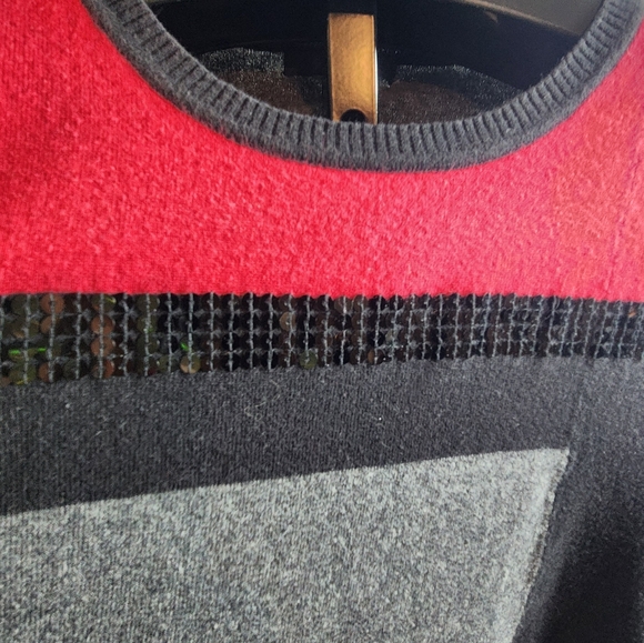 Style & Co. Sequin and Color Block Sweater - Picture 4 of 8